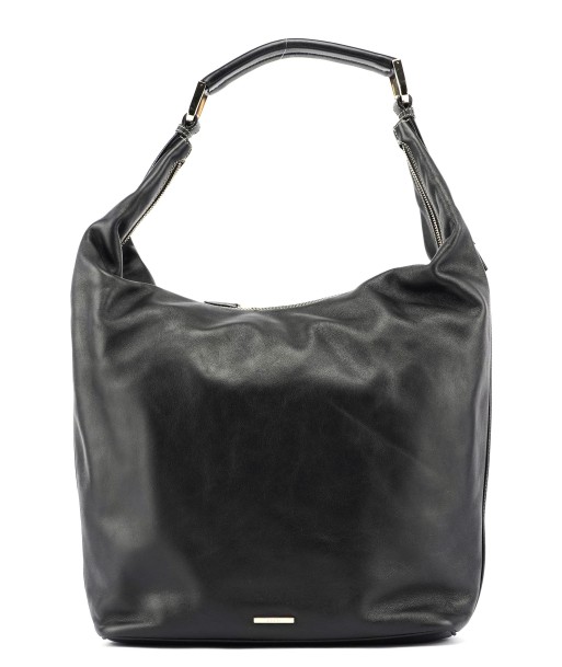 Black Vitello Hobo Shoulder Bag la chaussure