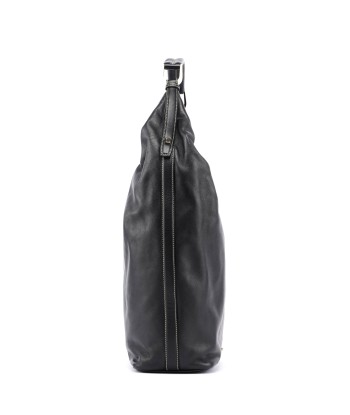 Black Vitello Hobo Shoulder Bag la chaussure