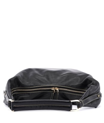 Black Vitello Hobo Shoulder Bag la chaussure