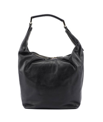 Black Vitello Hobo Shoulder Bag la chaussure