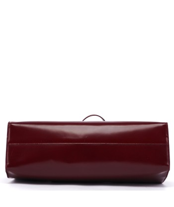 B7389 Burgundy Spazzolato Clutch Tote Bag Par le système avancé 