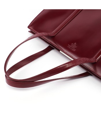 B7389 Burgundy Spazzolato Clutch Tote Bag Par le système avancé 