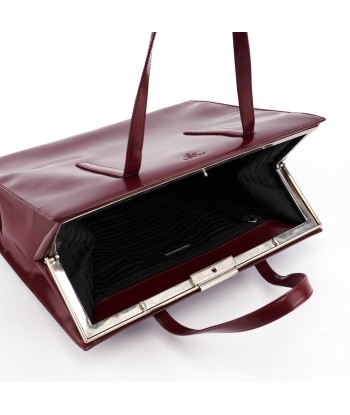 B7389 Burgundy Spazzolato Clutch Tote Bag Par le système avancé 