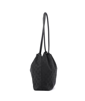 Black GG Drawstring Bag destockage