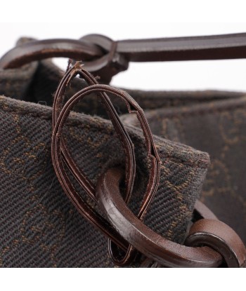 Brown Canvas Leather GG Tote pour bénéficier 