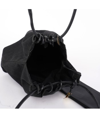 Black GG Drawstring Bag destockage