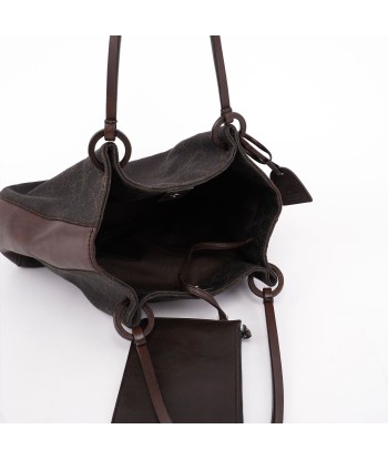 Brown Canvas Leather GG Tote pour bénéficier 