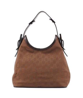 Brown Canvas GG Hobo Shoulder Bag est présent 