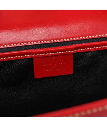 Red Calfskin Keylock Tote Bag de technologie