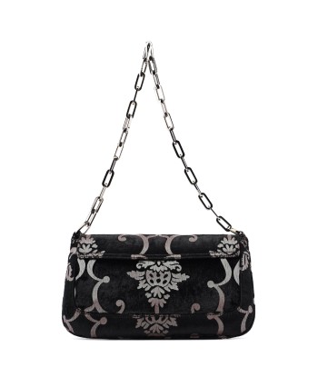 Black Velluto Baroque Chain Bag en stock