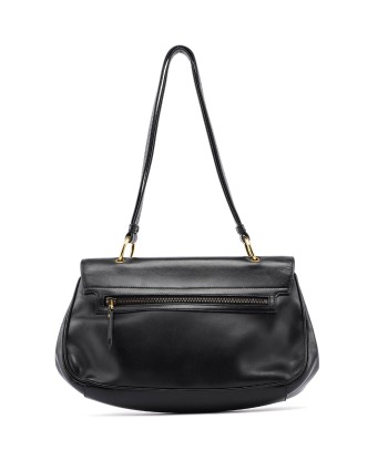 90643 Black Calfskin Buckle Shoulder Bag prix