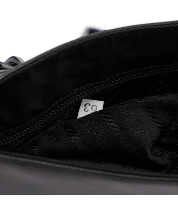 Black Vitello Tessuto Shoulder Bag prix