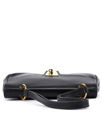 90643 Black Calfskin Buckle Shoulder Bag prix