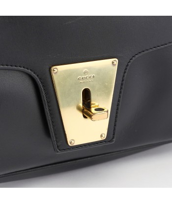 90643 Black Calfskin Buckle Shoulder Bag prix