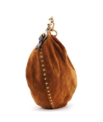 Brown Suede Hobo Shoulder Bag shop