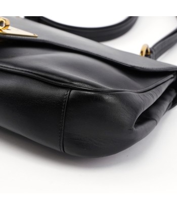 90643 Black Calfskin Buckle Shoulder Bag prix