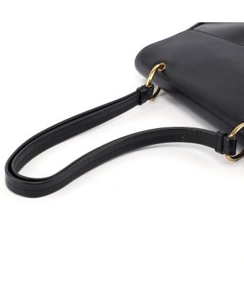 90643 Black Calfskin Buckle Shoulder Bag prix