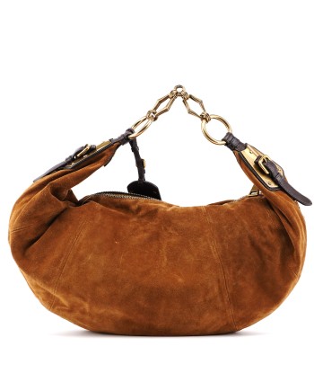 Brown Suede Hobo Shoulder Bag shop