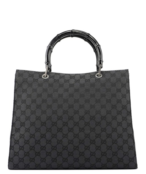 Black GG Bamboo Tote pas cher 