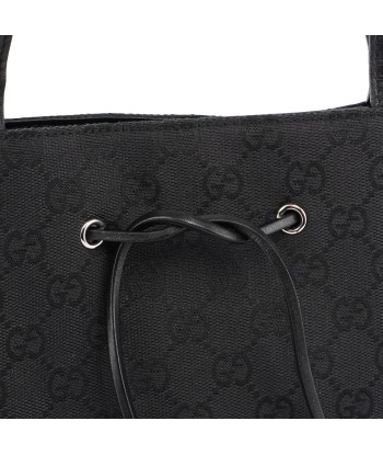 Black GG Canvas Drawstring Tote ouvre sa boutique