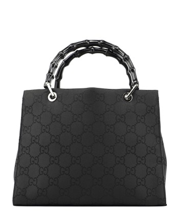 Black GG Bamboo Tote pas cher 