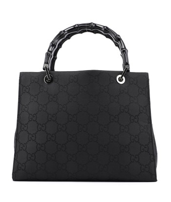 Black GG Bamboo Tote pas cher 