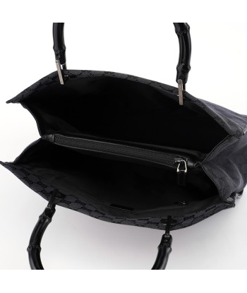 Black GG Bamboo Tote pas cher 