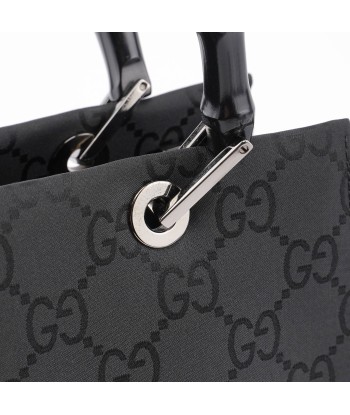 Black GG Bamboo Tote pas cher 