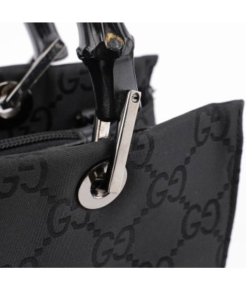 Black GG Bamboo Tote pas chere