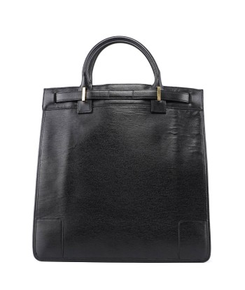 Black Leather Tote la colonne vertébrale