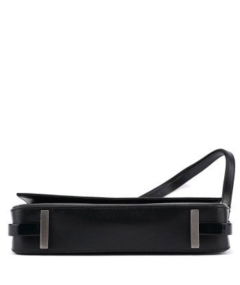 Black Calfskin Shoulder Bag en linge