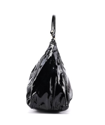 Black Patent Leather D-Ring Shoulder Bag JUSQU'A -70%! 