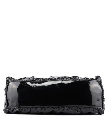 Black Patent Leather D-Ring Shoulder Bag JUSQU'A -70%! 