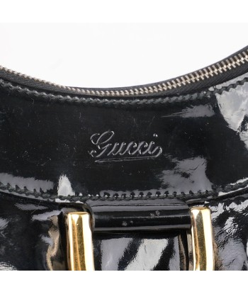 Black Patent Leather D-Ring Shoulder Bag JUSQU'A -70%! 