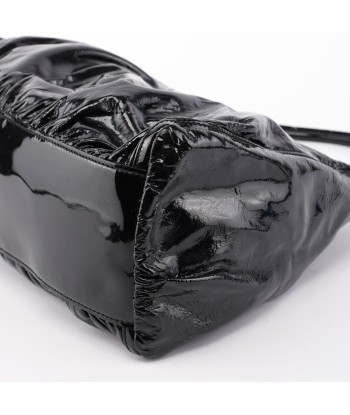 Black Patent Leather D-Ring Shoulder Bag JUSQU'A -70%! 