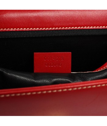 Red Calfskin Keylock Tote Bag de technologie