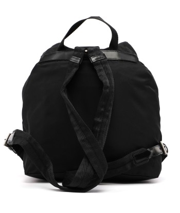 Black Tessuto Nylon Backpack basket pas cher